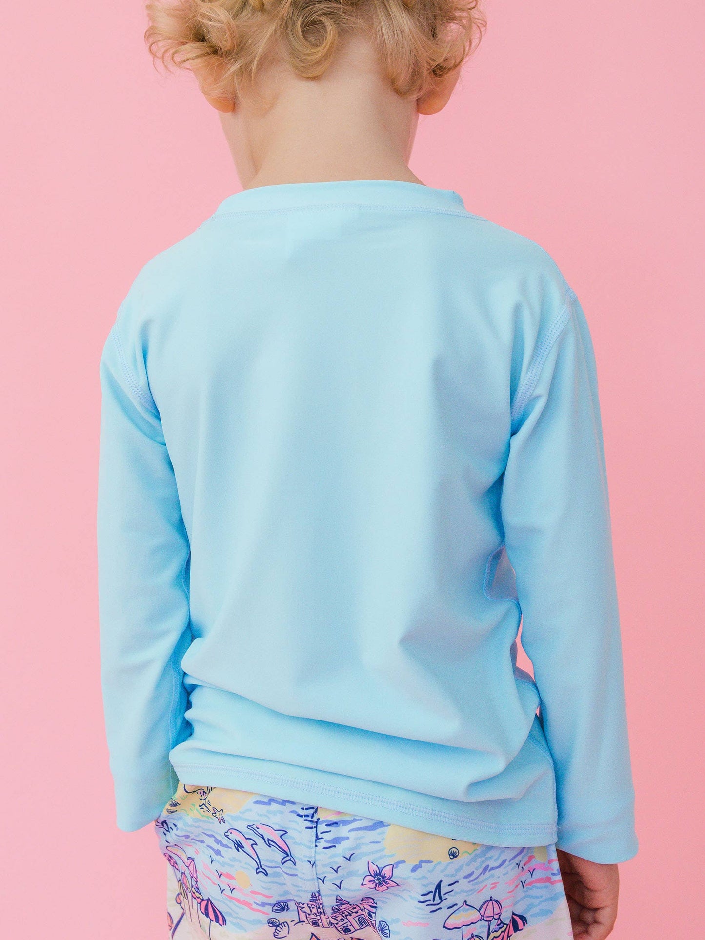 Boys Blue Breeze Long Sleeve Rash Guard