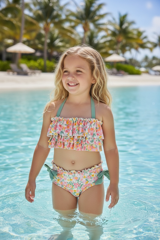 Floral Girls Swimsuit